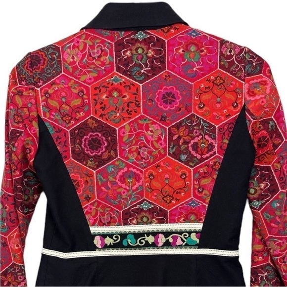 Anthropology Elevenses Satsuma Embroidered Coat Rare - Picture 6 of 15